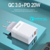 სუპერ სწრაფი დამტენი 3.0QC 20W PD+USB KAKU KSC-501 - Image 6